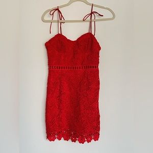 Crochet/Knit Red Dress 🌹